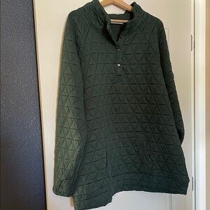 Michelle Mae Forest Green Quilted Tunic